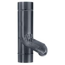 Grömo Alustar Regenwasserklappe Anthrazit Ø80 Mit V2a Sieb, Sx (glatt), 82731