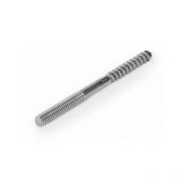 Grömo Edelstahl A2 Stockschraube M10 mit Schlüsselfläche 140 mm, 54314