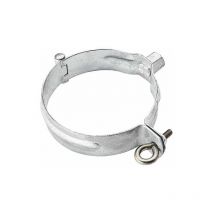 Gromo - grömo Verzinkte Fallrohrschelle ø100 mit Gewindemutter M10 Ablaufrohrschelle, 50227