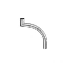 Grömo Zink Gliederbogen, gepresst ø100x400-495, 62186