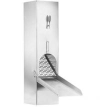 Grömo Zink Regenwasserklappe Quadratisch Aus Titanzink Mit Griff Und Edelstahlsieb 80x80mm, 62823