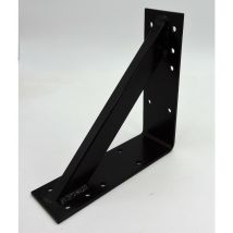 Großer Stahl Winkel 25x25x8 3mm Holzverbinder verstärkt schwarz 1360480
