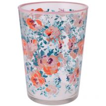 Großes Glas mit Blumenmuster, 510 ml