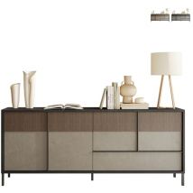 Großes Sideboard 4 Türen, 1 Schublade Und 2 Regale B206 Cm - Everest