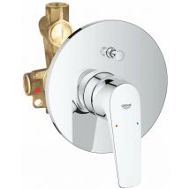 Grohe - BauFlow - Mitigeur de baignoire encastré, avec corps d ́encastrement, chrome 29113000