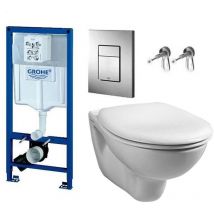 Grohe - 38528 Rapid 1.13m Dual Flush Cistern Frame 38732 Cosmo Plate & Toilet Pan