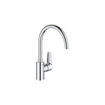 Grohe - Mitigeur évier bauedge bec haut tournant Chromé - 31590000