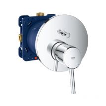 Grohe Concetto Mezclador mecánico empotrable 2 salidas con desviador + Cuerpo básico, Cromo (24054-SET)