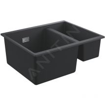 Grohe Éviers - Évier composite K500 avec garniture de vidage automatique, 555x460 mm, noir granite 31648AP0