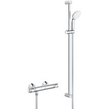 Grohe - Grohtherm 500 mitigeur thermostatique douche 1/2' avec ensemble de douche, Chrome (34797000)