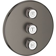 Grohe - Grohtherm SmartControl 3-fach Bedienfeld, Hard Graphite gebürstet (29122AL0)