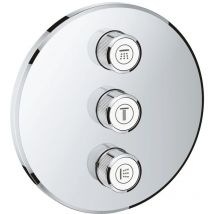 Grohe - Grohtherm SmartControl mitigeur encastré 3 sorties rond