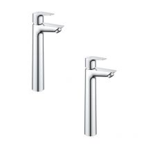 Grohe - Lot de 2 mitigeurs StartEdge Quickfix avec bonde xl
