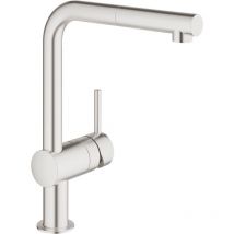 Grohe - Mezclador monomando de fregadero Minta, caño en l, con caño