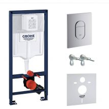 Pack rapid sl + plaque arena chrome +Fixations murales + set d'isolation phonique (rapidslarena) - Grohe
