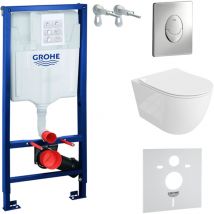 Domino - Grohe Wc Set Mit Vorwandelement, Wand-wc Und Spülknopf