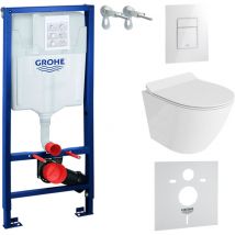 Domino - Grohe Wc Set Mit Vorwandelement, Wand-wc Und Spülknopf