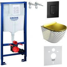 Wc Set mit Vorwandelement, Wand-WC und Spülknopf - Grohe