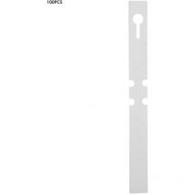 Groofoo - 100 pcs Plastic Waterproof Flower Plant Seed Name Tag Label Marker (White)