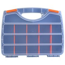 Ineasicer Boîte de Rangement Vis Portative, Double Side Petite Mallette de Rangement à Couvercle Plastique Casier Rangement Vis Outils avec