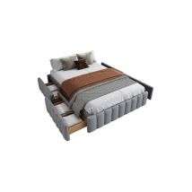 Groofoo - aiducho Lit rembourré 140 x 200 cm cadre de lit lit simple lit double lit design avec sommier à lattes (sans matelas) cadre de lit, sans