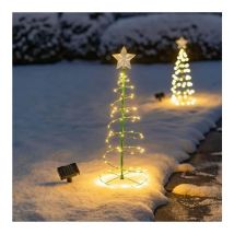 Artificial Solar Christmas Tree, Solar Christmas Tree Decoration Outdoor, Solar Garden Lights Outdoor, Solar Christmas Light Garland Outdoor,