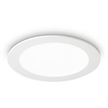 Ideal Lux - Groove - Led 1 Light Large Round Warm Einbaustrahler Weiß