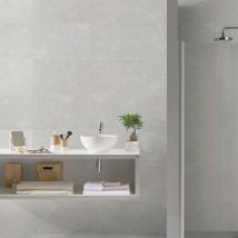 Grosfillex - Kunststoffpaneele Element Compact 120 x 37,5 cm 8 mm Beton grau Paneele