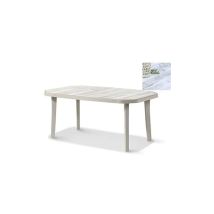 Grosfillex – Tavolo da giardino Nordic Tortora – 165-220 cm – Resina – Facile da pulire – Resistente ai graffi