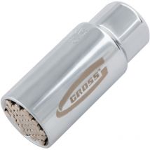 Gross - 13191 Universal multi-size Socket, 6–21mm x 3/8inch, CrV, chrome-plated