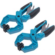Gross - 20801 1.5inch/38mm Locking Clamp with plastic body and toothed locking mechanism - Twin Pack