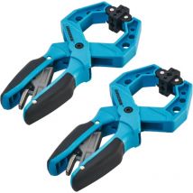 Gross - 20803 2.5inch/58mm Locking Clamp with plastic body and toothed locking mechanism - Twin Pack
