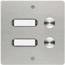 55502 Klingeltaster mit Namensschild Edelstahl V2A - Grothe