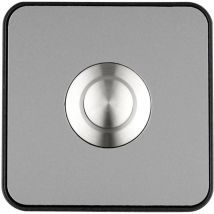 64181 Campanello Finitura in acciaio inox, Nero - Grothe