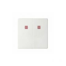 Groupe 2 touches avec blanc lumineux Simon 82025-30
