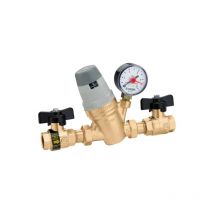 Groupe de remplissage automatique préréglable 3/4' avec manomètre Caleffi 554150 1/2' avec manomètre
