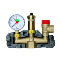 Afriso - Grupo de seguridad ksg con purga de aire automática y aislamiento.