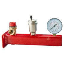 Ottone - 6 bar Groupe sécurité 3/4' chaudière chauffe jusqu'à soupape 50kw vent manomètre