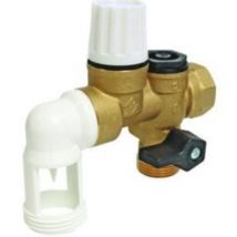 Groupe de sécurité coudé / horizontal 20/27 - 3/4 '+ siphon offert - 601011204 Somatherm