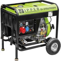 Zipper - groupe electrogene generateur diesel 5000W 418CC ZI-STE6700DH