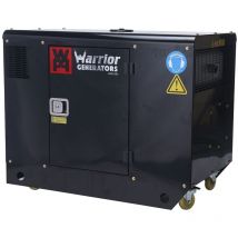 Warrior Eco Power Equipment - Groupe électrogène diesel 12,5KW Mono et Triphasé Démarrage électrique Prise ats Autonomie 24H 50L avr champion