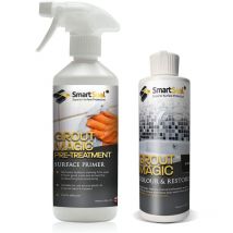 Smartseal - Grout Magic Bundle - 1 x Mid Grey & 1 x Pre-Treatment