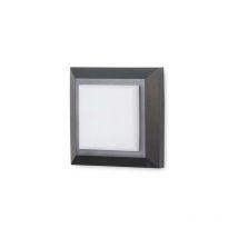 Forlight - Grove - led Outdoor Square Wall Light Black, Grey IP65