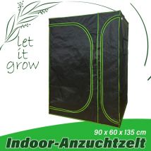 Kingpower - Grow Box Grow Zelt für Pflanzen Gewächshaus Garten Anzucht Gemüse Kräuter Schrank Indoor 90 x 60 x 135 cm Blumen klein Tomaten Hydro Green
