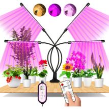 Grow Light, Led 360 ° Grow Light Garden Light, 4 Têtes À Spectre Complet Grow Light Avec Minuterie Automatique (m)