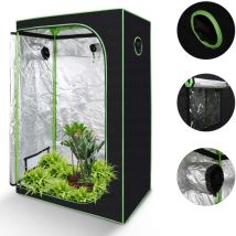 Growbox Beobachtungsfenster Gewächshaus Growzelt Indoor Pflanzenzelt 120x60x180cm