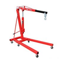 Gru idraulica pieghevole gruetta per officina sollevamento motori 2000 kg