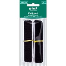 Klettband Selbstklebend Schwarz 60 Cm X 20 Mm Handarbeit - Gründl