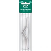 Zopfmusternadeln Aluminium Handarbeit – 2,5 x 4,0 cm – Gründl