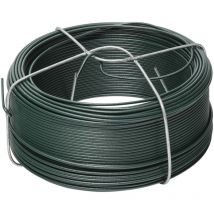 Grün plastifizierter Draht mit Halterung 50m Werka Pro 1,2 mm